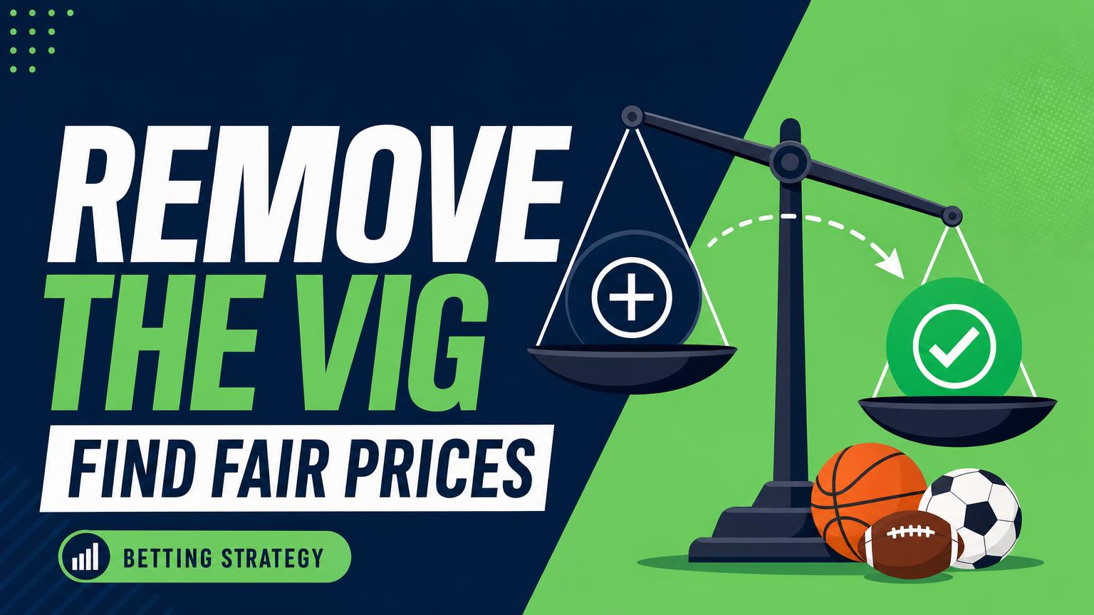 How to Remove the Vig From Betting Odds to Find Fair Prices