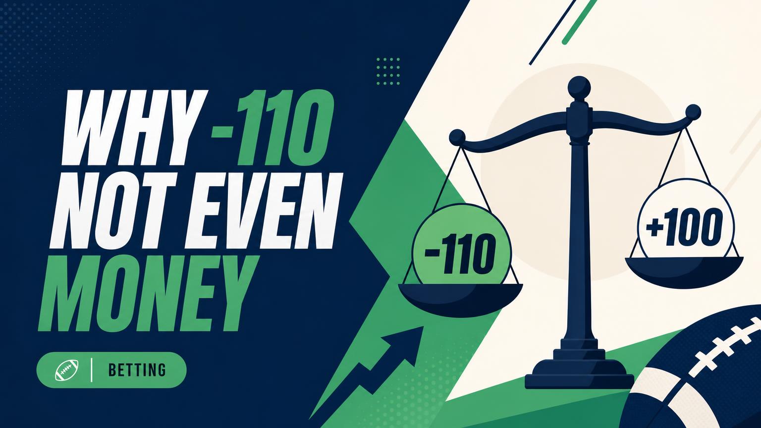 Why Point Spreads Are -110 Instead of Even Money
