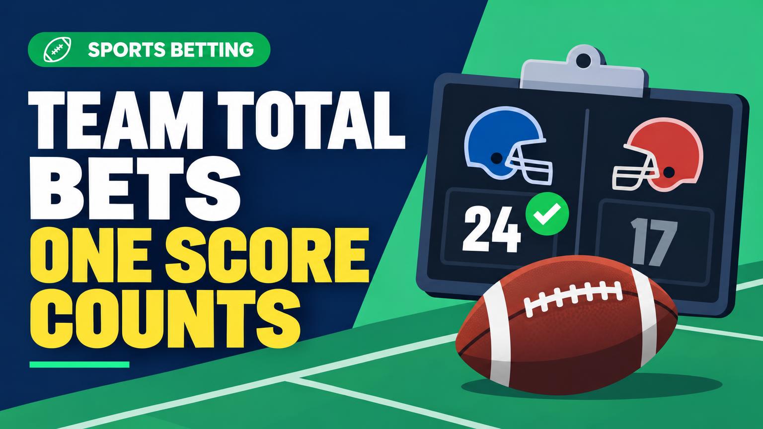 How Team Total Bets Work When Only One Score Counts